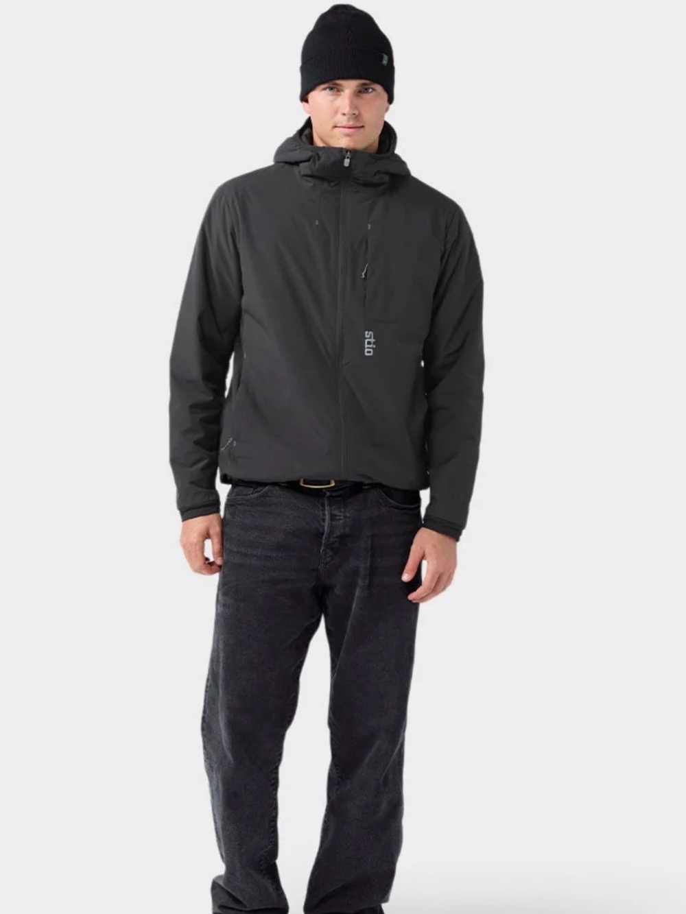 Stio Fernos Insulated Hooded Jacket men’s Sz S black